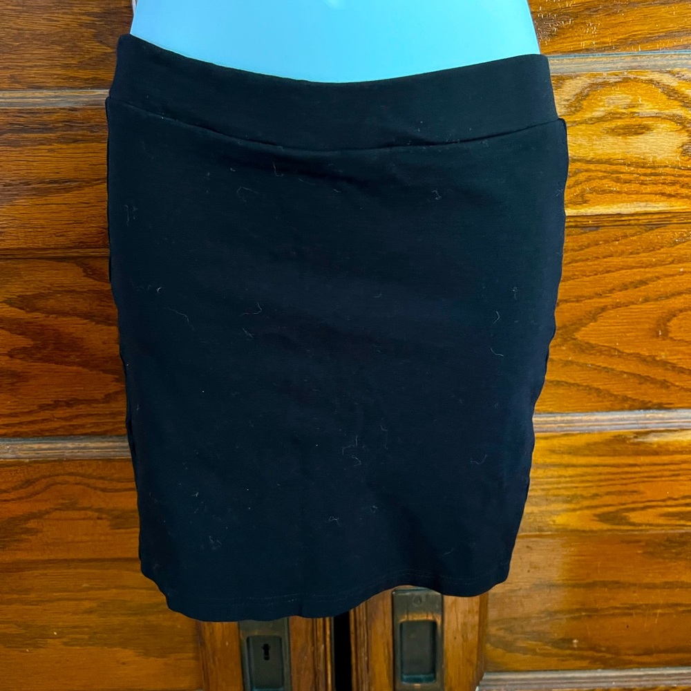 Black Stretch Mini Skirt